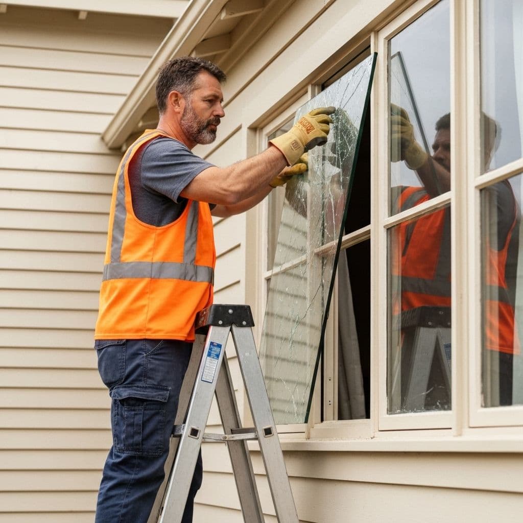Professional window repair team