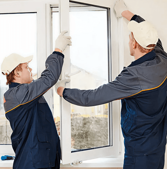 Professional window repair team
